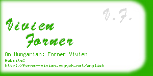 vivien forner business card